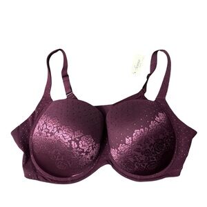 Soma Stunning Support Full Coverage Bra in a purple/plum 40DDD